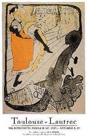 トゥルーズ ロートレック【Toulouse Lautrec】 ポスター アート ポスター Jane Avril 父の日 お祝い ギフト 家具 送料無料