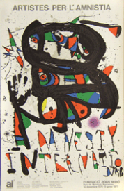 ジョアン ミロ【Joan Miro】 ポスター アート ポスター Amnesty International〔リトグラフ〕 父の日 お祝い ギフト 家具 送料無料