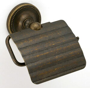 ペーパーホルダー 真鍮 トイレ トイレットペーパーホルダー トイレペーパーホルダー ペーパーホルダーカバー ロールペーパーホルダー アンティーク レトロ おしゃれ 北欧 (左右勝手兼用