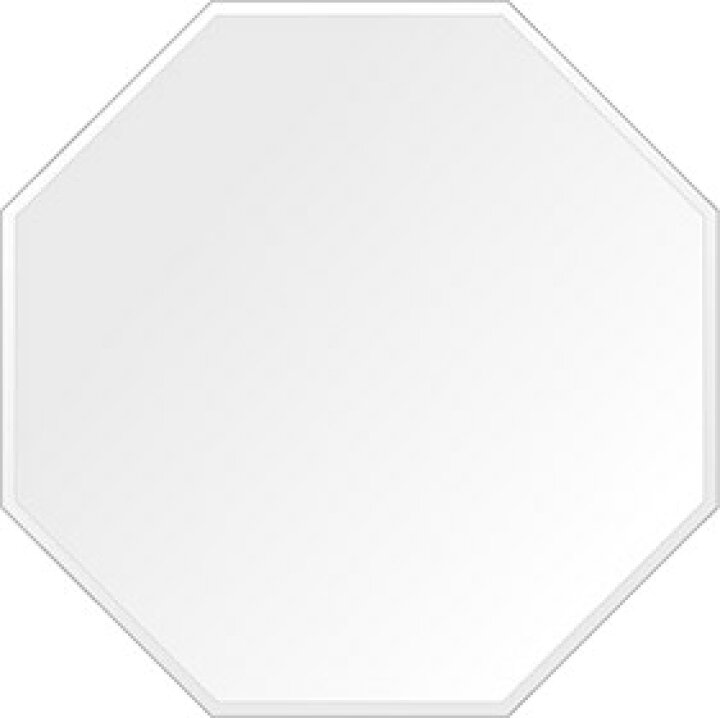 楽天市場】スーパークリアー ミラー 550x550mm 正八角形 クリスタル 