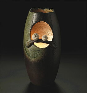 室内照明 陶器 信楽焼 国産 照明スタンド フロアスタンド フロアスタンドライト スタンドライト フロアランプ インテリアライト 和風 和 日本製 しがらき焼 信楽焼き おしゃれ 北欧 ハロウ