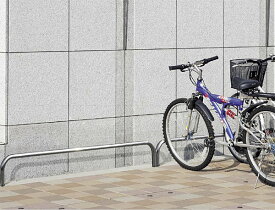 ＼今だけP2倍+送料無料!!／ サイクルスタンド 幅240 高さ30cm 自転車スタンド 床付け バー タイプ ポールタイプ ステンレス 屋外 自転車ラック サイクルラック 駐輪場 スタンド 床 固定タイプ アイアン コンクリート 銀 銀色 シルバー