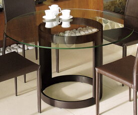 ガラステーブル 幅120cm ガラス テーブル 硝子 ダイニングテーブル 食卓 リビングテーブル ハイテーブル オフィステーブル 会議テーブル リゾート テーブル アイアン 四人掛け 円形 円卓 茶 ブラウン グレー おしゃれ 北欧