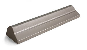 車止め タイプP アルミ グレー パーキングブロック 車止め ブロック 駐車場 車止め おしゃれ デザイン 車止めブロック カーストッパー パーキングストップ カーストップ アイアン 金属 コン