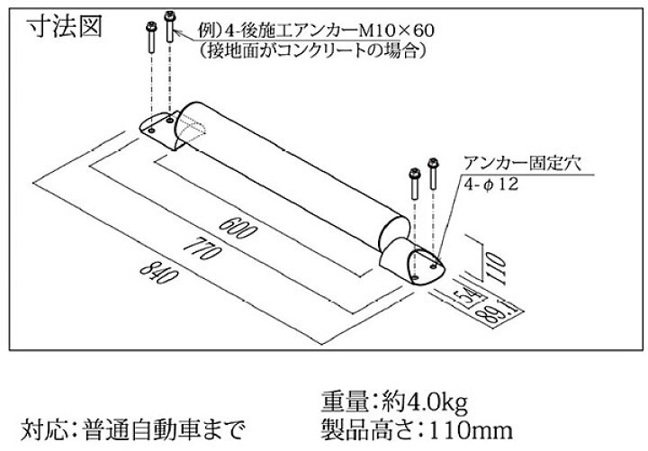 車止め アルミ シルバー 銀 ブロック おしゃれ デザイン 銀色 アイアン カーストップ 車止めブロック パーキングストップ 金属 パーキングブロック コンクリート 駐車場 カーストッパー