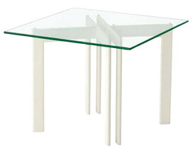 ガラステーブル 幅90cm ガラス テーブル 硝子 ダイニングテーブル 食卓 リビングテーブル ハイテーブル オフィステーブル 会議テーブル リゾート テーブル アイアン 四人掛け 正方形 角型 白 ホワイト おしゃれ 北欧 父の日 お祝い ギフト 家具 送料無料