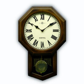 ＼今だけP2倍+送料無料!!／ 日本製 レトロなデザインの掛け時計 電波時計 壁掛け 木製 おしゃれ アンティーク 北欧 クラシック（電波時計 電波 時計 電波式）（振り子時計 振り子 時計 仕掛け時計）