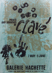 Ag[j N[xyAntoni Clavez |X^[ A[g |X^[ Galeria Hachette,Paris 1971kre[Wl nEB ܎O j 