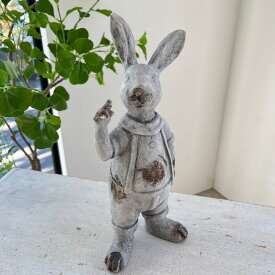 ＼今日までP2倍+送料無料!!／ 兎 うさぎ オブジェ 置き物 インテリア 小物 ディスプレイ ショップ リラックスタイム 癒し レトロなデザイン 室内 屋内 レトロ アンティーク シンプル 北欧 ホテル モダン ハンドクラフト こだわり おすすめ おしゃれ