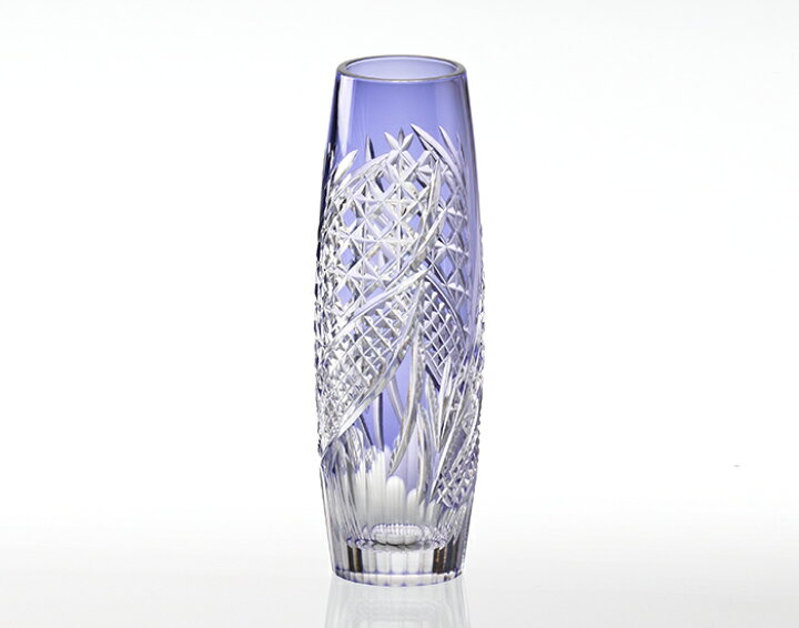 カガミクリスタル花瓶F701 メイドインスロバキアクリスタル製昭和レトロ 