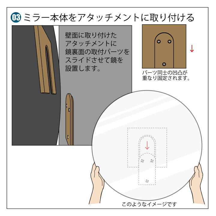 楽天市場】日本製 壁掛け鏡 正円 サークル ラウンド 丸型 ノンフレーム 