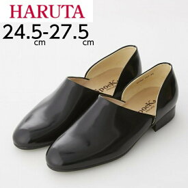 【あす楽】HARUTA ハルタ メンズ レザー スポックシューズ 850 黒 ブラック メンズ カジュアルシューズ ドクターシューズ スリッポン 本革 2E 日本製 送料無料