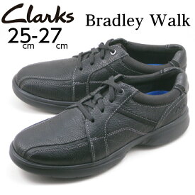 【楽天スーパーSALEP10倍+エントリーでP10倍】クラークス メンズ カジュアルシューズ Clarks Bradley Walk ブラッドリー ウォーク 26153332 ブラック 黒 革靴 レースアップ ウォーキングシューズ ローカット 靴 シューズ 送料無料