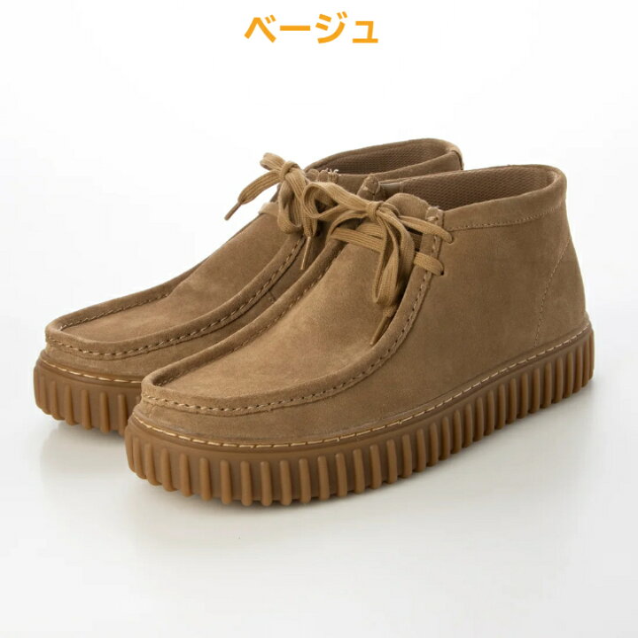 楽天市場】クラークス メンズ 厚底 ショートブーツ Clarks Torhill Hi 