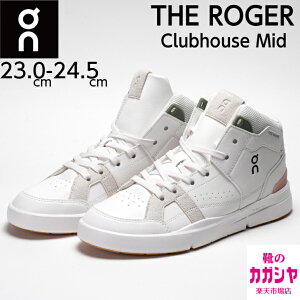 オン On スニーカー レディース THE ROGER Clubhouse Mid ロジャー クラブハウス ミッド 98497 ホワイト/ローズ シューズ ミッドカット カジュアル タウンユース オールシーズン 送料無料