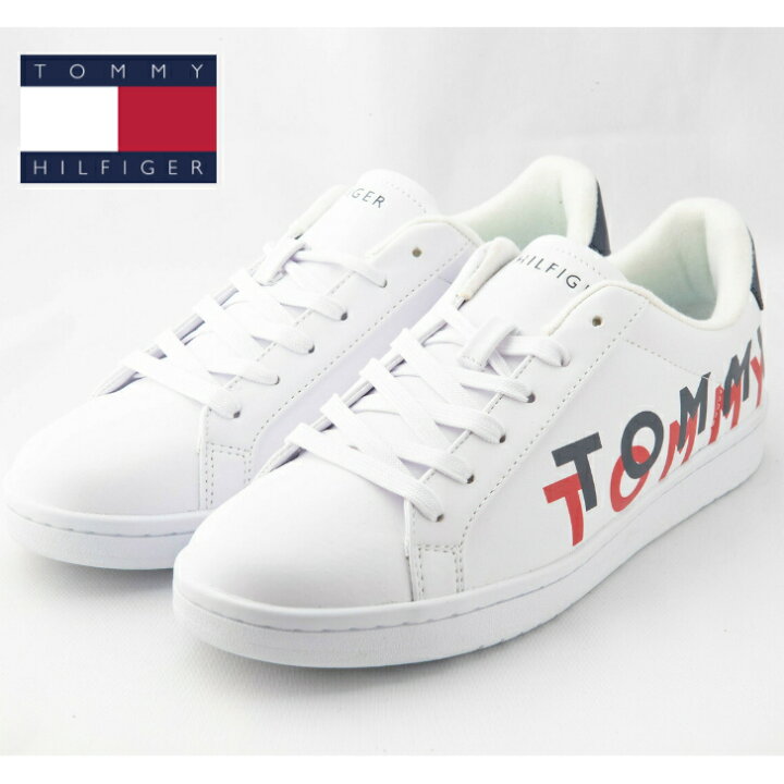 楽天市場 楽天スーパーsale P10倍 Tommy スニーカー メンズ 白 Tommy Hilfiger トミーヒルフィガー Tmlexor 男性 靴 ローカット シューズ ホワイト 送料無料 靴のカガシヤ 楽天市場店