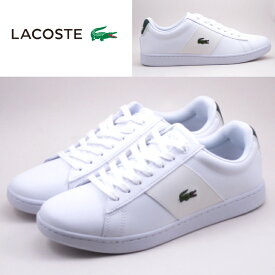 【お買い物マラソンP10倍】ラコステ スニーカー メンズ カーナビー エヴォ SM00034-1R5 FW22 M LACOSTE CARNABY EVO CGR 2224 SMA WHT/DK GRN ホワイト/グリーン ローカット レザー クラシック 送料無料