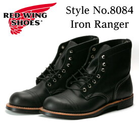 レッドウィング ブーツ REDWING Iron Ranger STYLE NO.8084 アイアンレンジャー BLACK HARNESS ブラック ハーネス キャップトゥ メンズ ワーク ブーツ レザー 本革 正規取扱品 送料無料