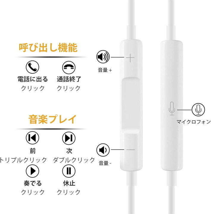楽天市場】【2025新版 】iPhone イヤホン 有線 イヤフォン アイフォン 