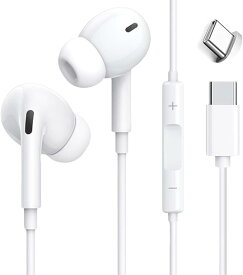 タイプc イヤホン Type-C イヤホン 有線 HIFI音質 音量調節 重低音 ノイズキャンセリング マイク付き 通話可能 ハイレゾ クリア通話 ステレオイヤフォン ヘッドホン