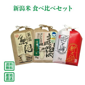 【令和3年産】新潟米 食べ比べセット【送料無料(一部地域除く)】