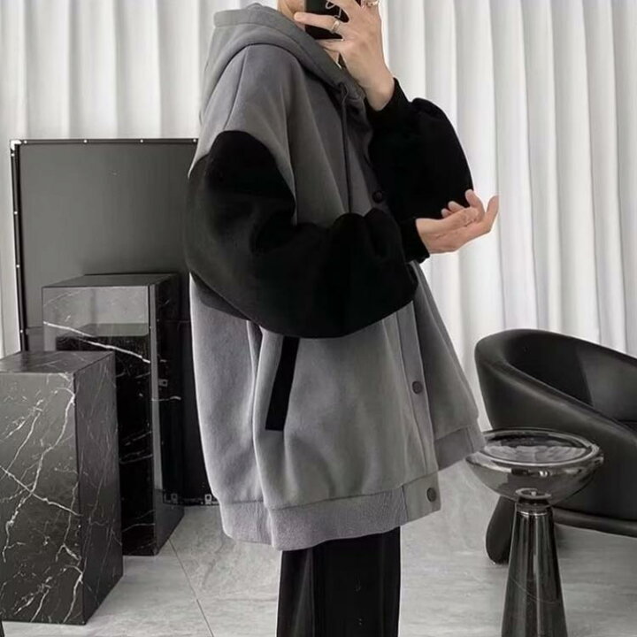 楽天市場】スウェット メンズ フード付き 秋服 アウター ゆったり 
