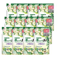【12袋セット】LION 香りつづくトップ 抗菌plus Shiny Rose シャイニーローズ柔軟剤入り洗剤 つめかえ用5…