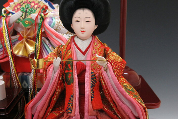 楽天市場】雛人形 ひな人形 K102 オルゴール付き【三人官女】【五人 