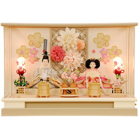 【予約販売　2026年1月20日以降の発送】雛人形　ひな人形 K107 コンパクト オルゴール付　佳月　かげつ　雛人形 雛 ケース飾り 親王飾り 雛名匠・逸品飾り 高級品 【2026年新作】