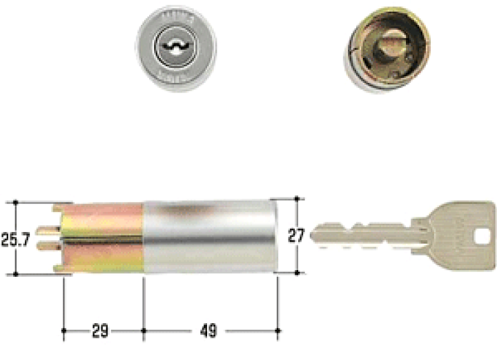 楽天市場】MIWA U9 HP-40.CY U9 鍵 シリンダー 交換用シリンダーMIWA