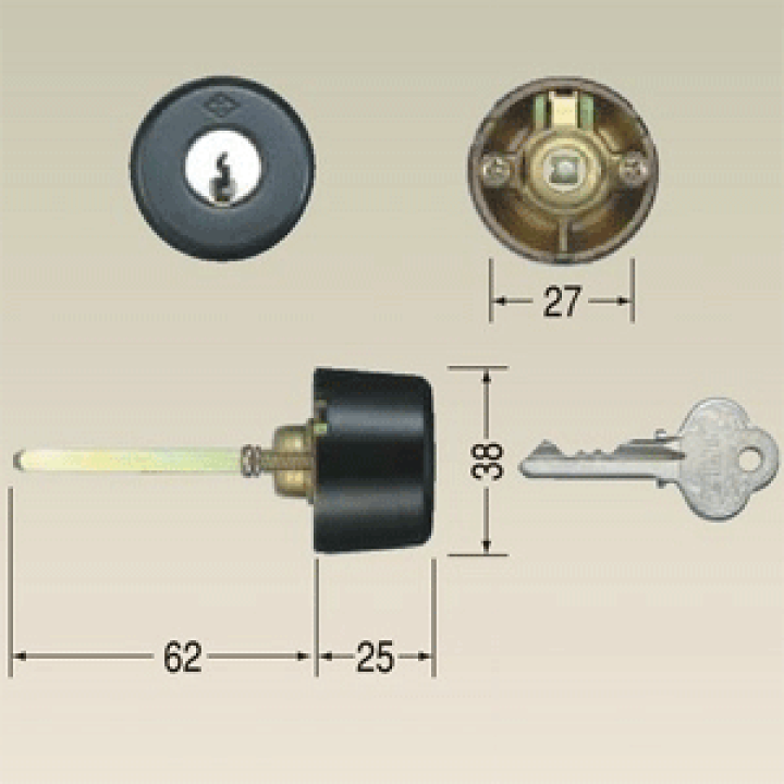 アルファ 鍵 シリンダー　電子　CSA-583S　取り換え用 acy-36.jpg