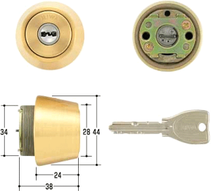 MIWA �� �V�����_�[ PR TE24.CY �f�B���v���L�[ BS�F �����p�V�����_�[ �h�Ə� PR�V�����_�[ MIWA-SWLSP�^�C�v (TE24)�����V�����_�[ �S�[���h (BS)�F ���a���b�N �V�����_�[��