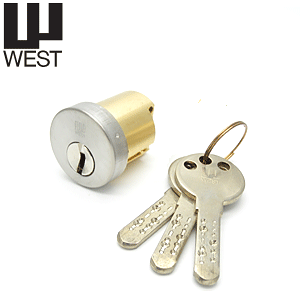 WEST916シリンダー ディンプルキー3本付セキスイハウス 2200Mタイプ 交換シリンダー
