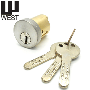 鍵 交換 WEST916シリンダー ディンプルキー3本付セキスイハウス PPA1タイプ 交換シリンダー