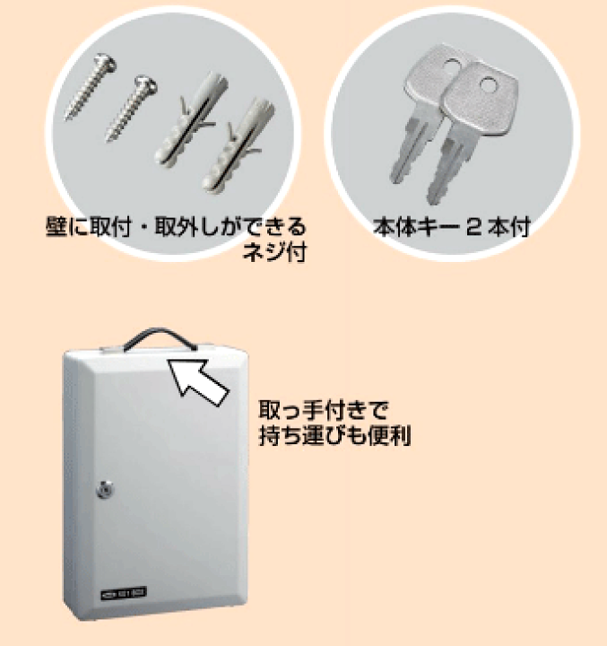 iKBC キーボード　箱あり 楽天市場】キーボックス KBP-40 (iteck/Hikari)40個吊りタイプ