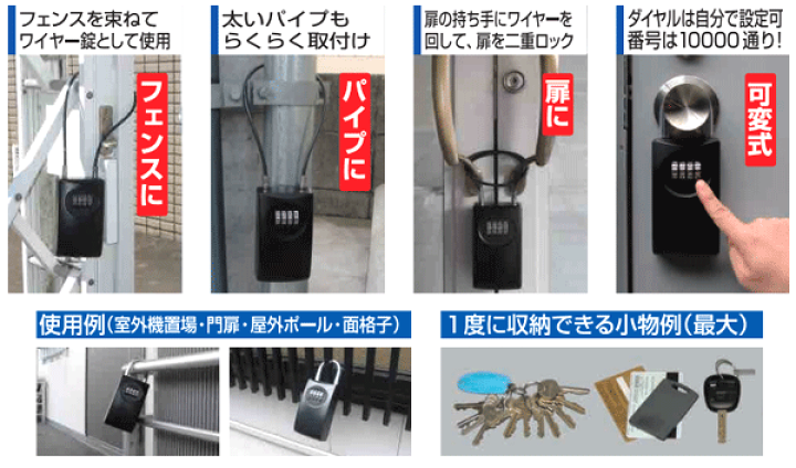 楽天市場】《ポイント5倍》ノムラテック キーボックス ワイヤー