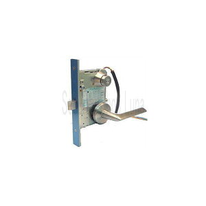 MIWA U9AUT52−1 通用口/非常口用電気錠(機能切替型) BS76mm扉厚40〜41mm外側シリンダー付/内側サムターン付 キー3本付