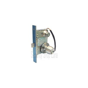 MIWA U9AUTW−1 通用口/非常口用電気錠(機能切替型) BS76mm扉厚33〜41mm外側 シリンダー付W型ノブ/内側 サムターン付W型ノブ キー3本