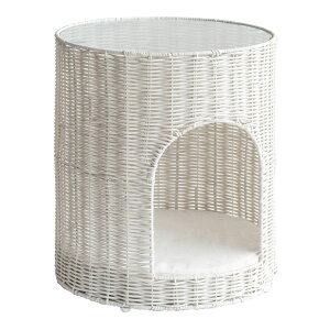 猫ちぐら ネコ ちぐら テーブル サイドテーブル ガラステーブル 猫 ねこ ペット用品 収納 ねこ家具 収納付き