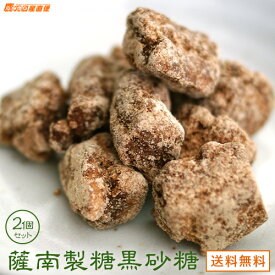 メール便 送料無料 薩南製糖 黒砂糖 加工黒糖 160g（80g×2袋）ポイント消化 九州 鹿児島