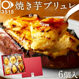 父の日 プレゼント ギフト 送料無料 焼き芋 ブリュレ 6個セット スイーツ 3515 さんごじゅうご 超贅沢 お芋丸ごと1個分 焼き芋＆スイーツ専門店 九州産 鹿児島産 さつまいも 紅はるか 焼き芋スイーツ 芋 やきいも まとめ買い