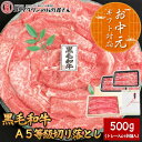 【折箱入り グルメ大賞受賞】 黒毛和牛A5等級大判切り落とし 500g 贈り物 ギフト 送料無料 国産 国産牛 牛肉 すき焼き しゃぶしゃぶ 鍋 焼肉 焼き肉 黒毛和牛 A5 大判 鉄板焼 父の日 お歳暮 お中元 レゼント スライス ギフト 切落とし プレゼント 贈答 折箱 熨斗冬ギフト