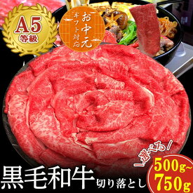 【 グルメ大賞受賞】 黒毛和牛A5等級切り落とし お中元 肉 すき焼き 500g～ 750g 【送料無料】（ギフト用折箱も） ギフト 贈り物 国産和牛 高級 送料無料 国産牛 即日 しゃぶしゃぶ 鍋 焼肉 和牛 A5 大判 プレゼント スライス 贈答 熨斗 」