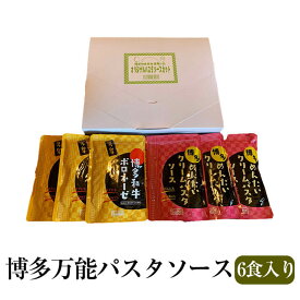 博多万能パスタソースセット 博多明太クリームパスタ 博多和牛ボロネーゼ 各120g×3食 6食セット レトルト 食品 レトルト 簡単調理 sabzi サブジ かごしまや