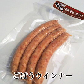 ごぼうウインナー 5パックセット 鮮やか お得 おつまみ お弁当 国産 熊本 送料無料 ハム工房TONGTONG タビグルメ
