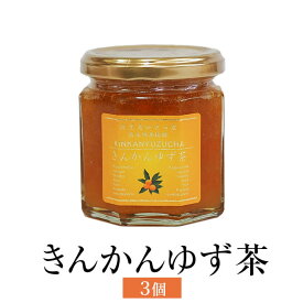 きんかんゆず茶 190g 3個入 金柑 フルーツ お茶 使い切り 国産 九州産 鹿児島産 送料無料 ギフト箱なし 清木場果樹園 かごしまや