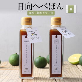 父の日 御祝・御礼ギフト用 日向へべぽん 150ml × 2本 日向へべす 瓶 おしゃれ かわいい お祝 お礼 国産 九州産 宮崎産 熨斗シール付き 送料無料 株式会社K＆Co. かごしまや