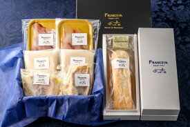 FRANCEYA　グルメセット　A-2（玄界灘産天然魚のカルパッチョ・季節野菜のスープ・天然鯛の白ワイン蒸し各2食・宗像大島塩の自家製パン1斤(海藻バター付)）お祝 お歳暮 お取り寄せ