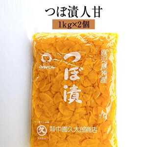 漬物 漬け物 業務用 つぼ漬 人甘 1kg × 2個 大根 詰め合わせ 中園久太郎商店 タビグルメ