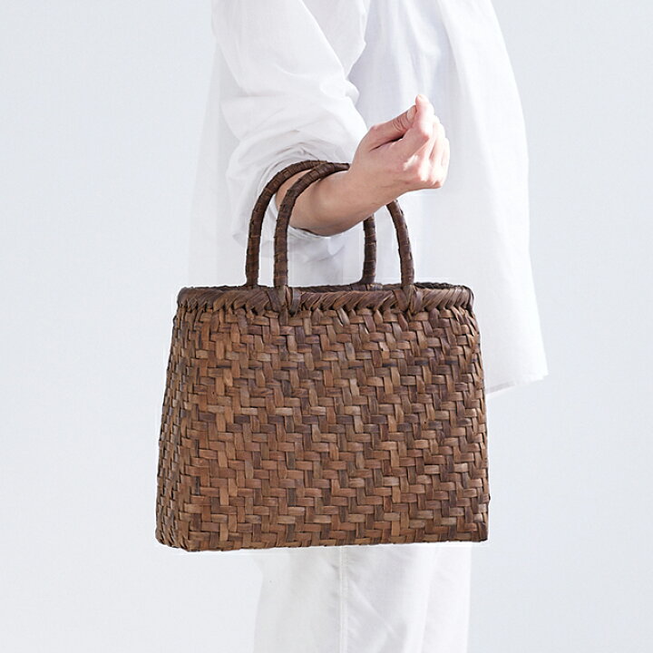 楽天市場】くるみ籠(網代編み/定番型/中サイズ)(約)幅30×マチ11×本体高  